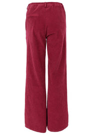 Cora Corduroy Box Pant | Wine | Bukser fra Black Colour