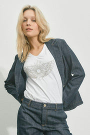 Diane Nippon Blazer | Dark Blue | Blazer fra Mos Mosh