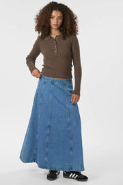 Raya Denim Skirt | Vintage Blue | Nederdel fra Neo Noir