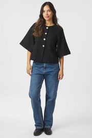Rosella Boucle Mini Jacket | Black | Jakke fra Neo Noir