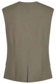 Gamina Structure Waistcoat | Khaki | Waistcoat fra Neo Noir