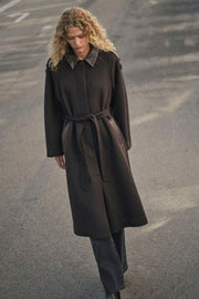 Eva Wool Coat  | Chocolate Torte | Jakke fra Mos Mosh