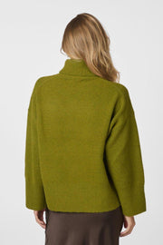 Naline Knit Blouse | Sage Green | Strik fra Neo Noir