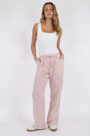 Sonar Linen Pants | Rose Smoke | Bukser fra Neo Noir