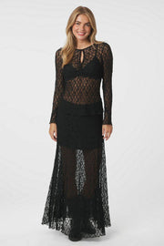 Mariya Lace Skirt | Black | Nederdel fra Neo Noir