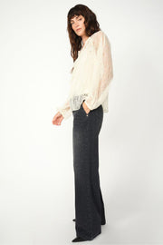 Candia Peach Jeans Long | Black | Jeans fra Mos Mosh