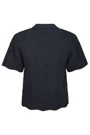 Soko Wave Knit Tee | Midnight Blue | Strik fra Neo Noir