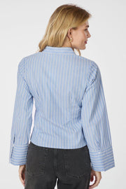 Rosa Stripe Shirt | Blue | Skjorte fra Neo Noir