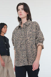 Emme Leo Shirt | Leopard Print | Skjorte fra Mos Mosh