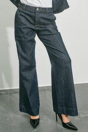 Dara Nippon Jeans Regular | Dark Blue | Jeans fra Mos Mosh