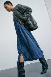 Ruby Print Bomber Jacket | Olive Night | Jakke fra Mos Mosh