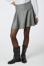 Pamelo Skirt | Dark Grey Melange | Nederdel fra Neo Noir