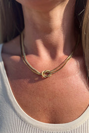 Twisted Snake Chain Necklace | Halskæde fra Birdsong