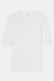 Cotton Blend T-shirt | Ivory | T-shirt fra Closed