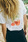 Lail O-SS Cherry Tee | White | T-Shirt fra Mos Mosh