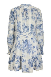 Roberta Flower Flow Dress | Light Blue | Kjole fra Neo Noir