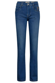 Carla Naomi Deluxe Jeans 32' | Mid Blue | Jeans fra Mos Mosh