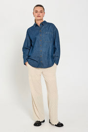 Lisea Shirt 205483 | Medium Blue Denim | Skjorte fra Freequent