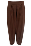 Davina Barrel Pant | Coffee | Bukser fra Black Colour