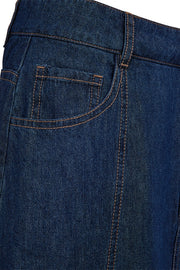 Lisea Skirt 207772 | Medium Blue Denim | Nederdel fra Freequent