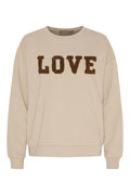 Jessa Sweatshirt | Beige/Brown | Bluse fra Marta du Chateau