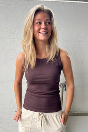 Mimi Top | Brun | Tanktop fra Statebird