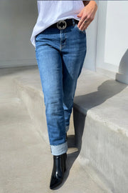 Stella Straight Jeans Ankle | Blue | Jeans fra Mos Mosh