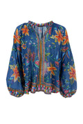 Art Blouse | Denim Blue | Bluse fra Black Colour