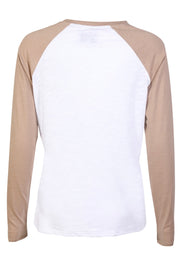 Ulla Ls Raglan Tshirt | Sand White | Bluse fra Liberté