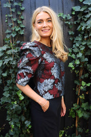 Winnie Blouse | Bordeaux Silver | Bluse fra Liberté