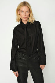 Dara Coated PantRegular | Black | Bukser fra Mos Mosh