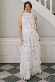 Marli Dot Dress | White | Kjole fra Neo Noir