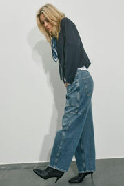 Rosy Galleon Jeans Ankle | Vintage Blue | Jeans fra Mos Mosh
