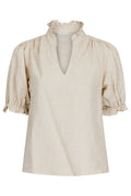 Odesa Linen Blouse | Sand | Bluse fra Neo Noir