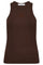 Sahara Embroidery Tank Top 33151 | Mocca | T-Shirt fra Co'couture