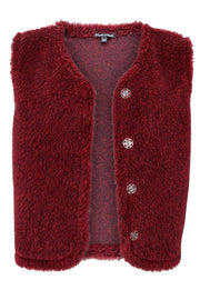 Teddy Vest | Plum | Vest fra Black Colour
