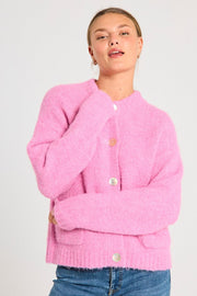 Louisa Cardigan 205416 | Fuchsia Pink | Cardigan fra Freequent