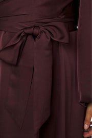 Rimini Heavy Sateen Dress | Burgundy | Kjole fra Neo Noir