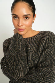 Unnur Sequin Knit | Phantom | Strik fra Mos Mosh