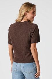 Missy Knit Tee 161927 | Brown Melange | Knitwear fra Neo Noir