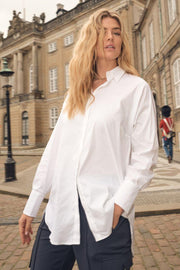 Enola Shirt | White | Skjorte fra Mos Mosh