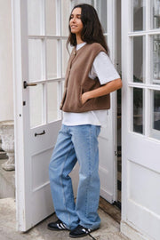 Mariko Teddy Vest | Taupe | Vest fra Neo Noir