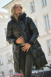 Nova Metallic Down Jacket | Black | Jakke fra Mos Mosh