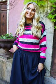 Frede Long Skirt | Navy | Nederdel fra Liberté