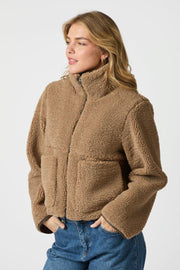 Effa Teddy Jacket | Taupe | Jakke fra Neo Noir
