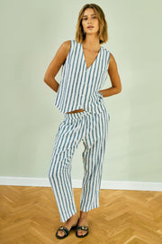 Lavisco Pants 205915 | Brilliant White W Deep Ultrama | Bukser fra Freequent
