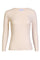 Natalia Ls Round Neck Blouse | Creamy | Bluse fra Liberté