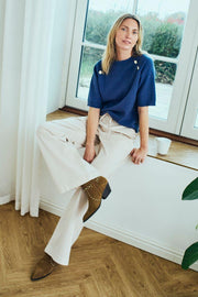 Alpi Pullover 206650 | Vintage Indigo | Strik fra Freequent