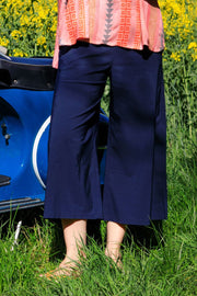 Davina Culotte Pant | Navy | Bukser fra Black Colour