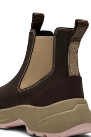 Siri Waterproof WL957 |  Chocolate/Light Lilac | Rubber Boots fra Woden